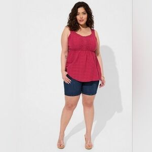 BNWT Torrid Berry Colored Babydoll Tank size 1